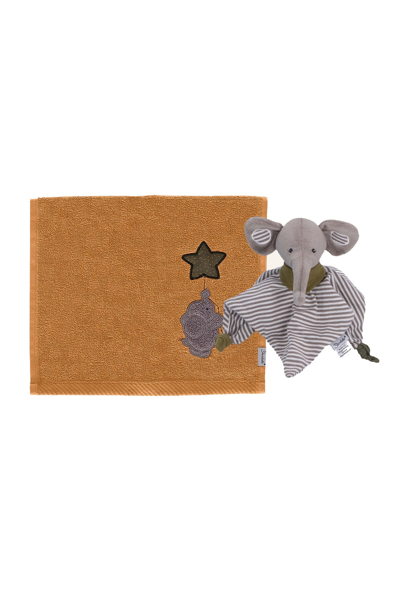 Geschenk-Set Elefant Eddy ⭐️ in und Rost Grau