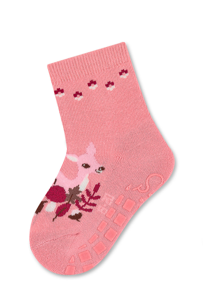 ABS-Socken 2er-Pack Rehkitz und Tupfen in Rosa ⭐️