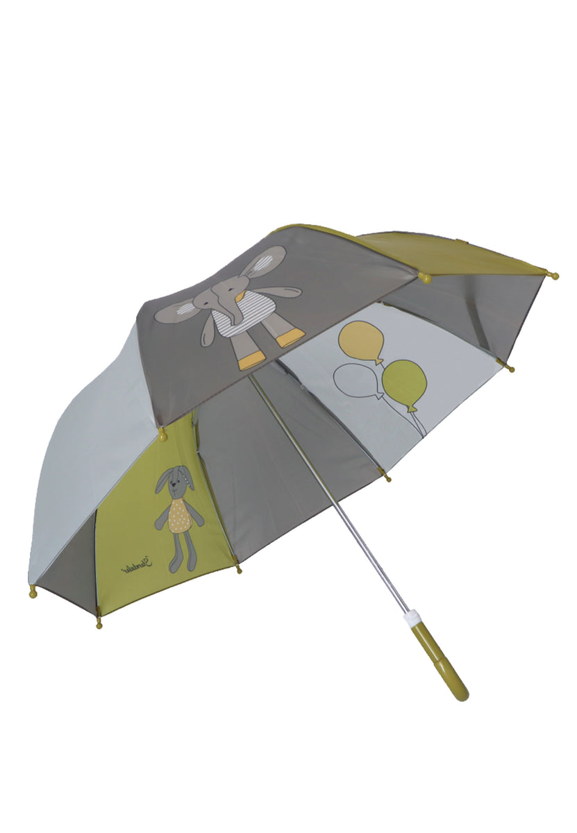 Kinder Regenschirm ⭐️ Happy in + Eddy Dunkelgrün