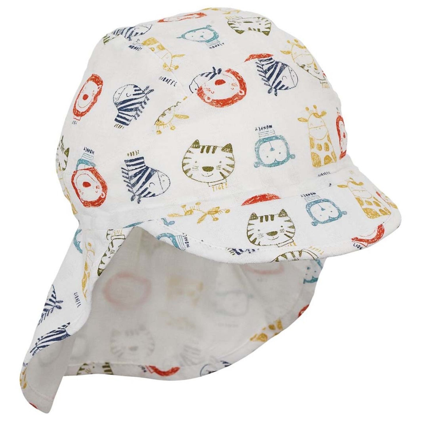 Casquette à visière avec protection du cou