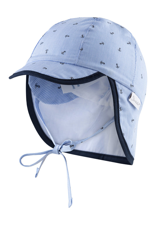 Casquette à visière avec protection du cou