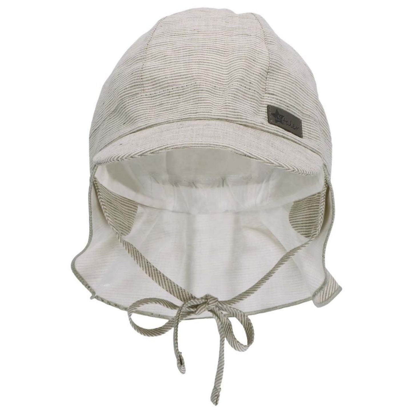 Peaked cap with neck protection