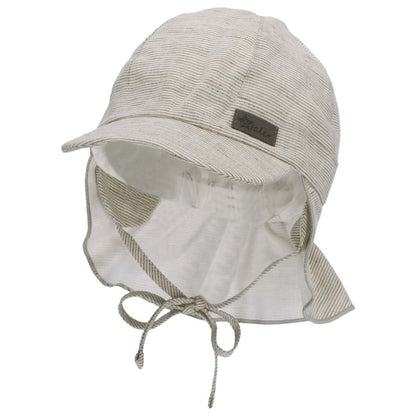 Peaked cap with neck protection