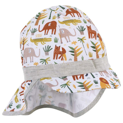 Casquette à visière avec protection du cou