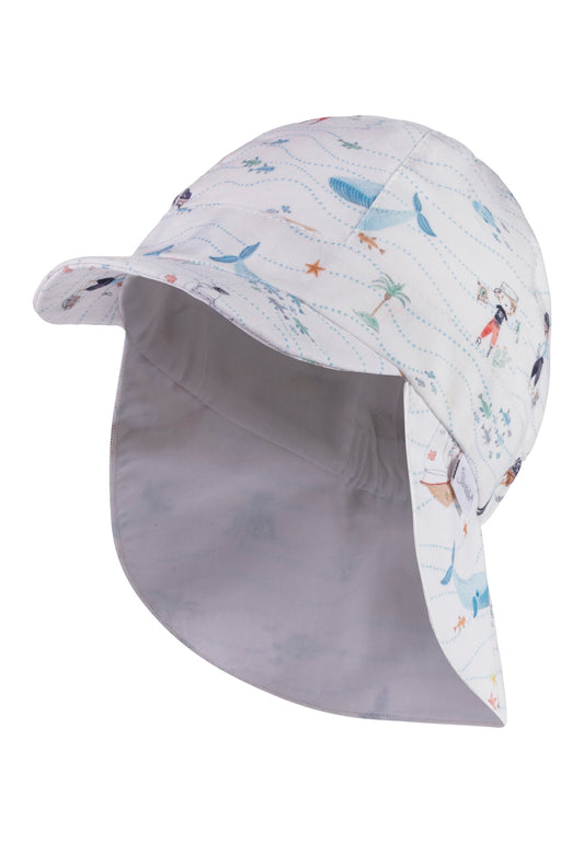 Casquette à visière avec protection du cou