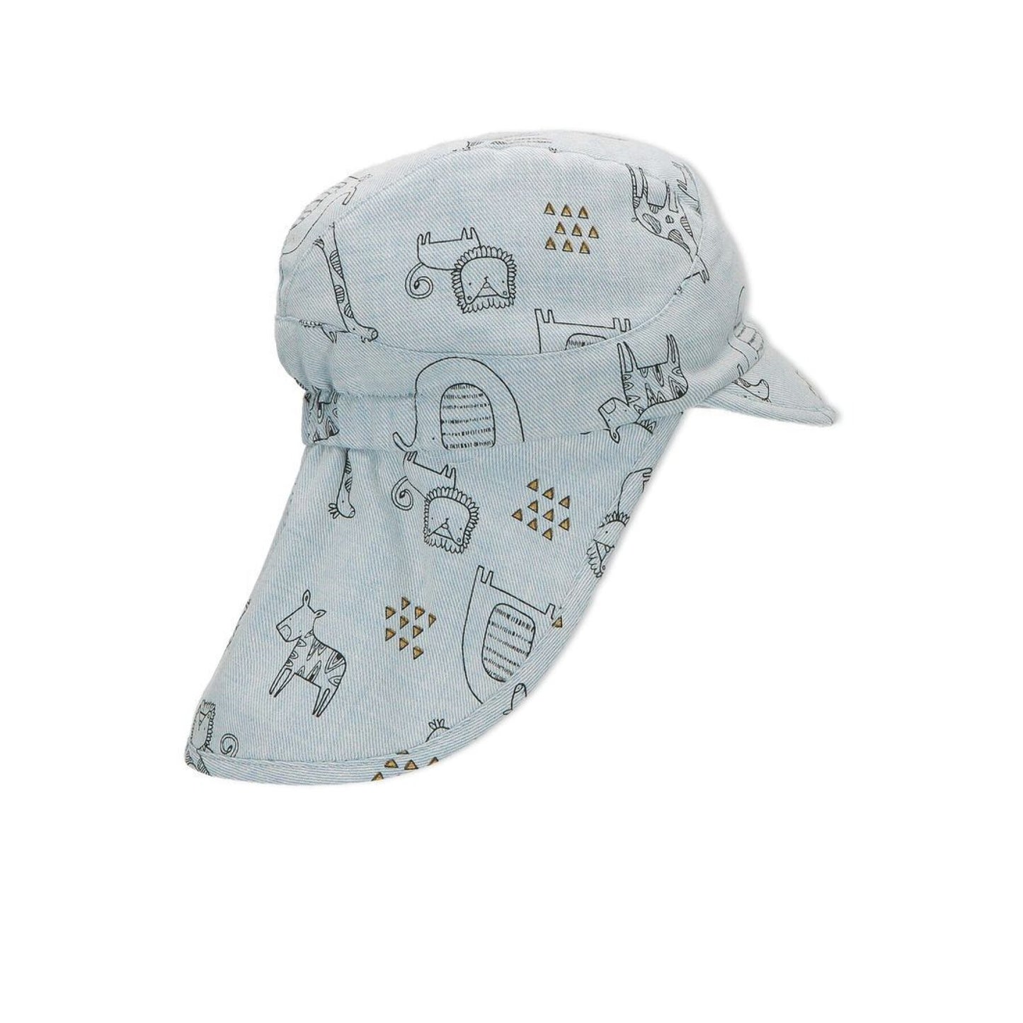 Casquette à visière avec protection du cou