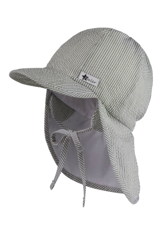 Casquette à visière avec protection du cou