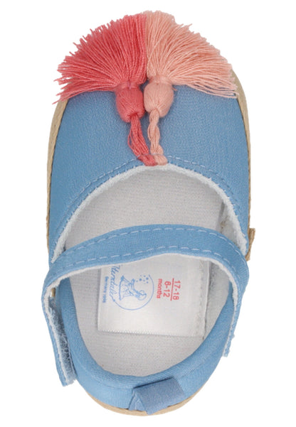 Espadrilles bébé à pompons