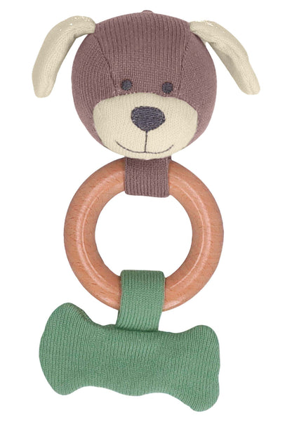 Play figure with gripping ring