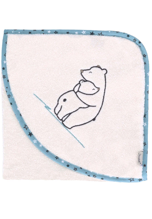 Serviette de bain à capuche 80x80cm