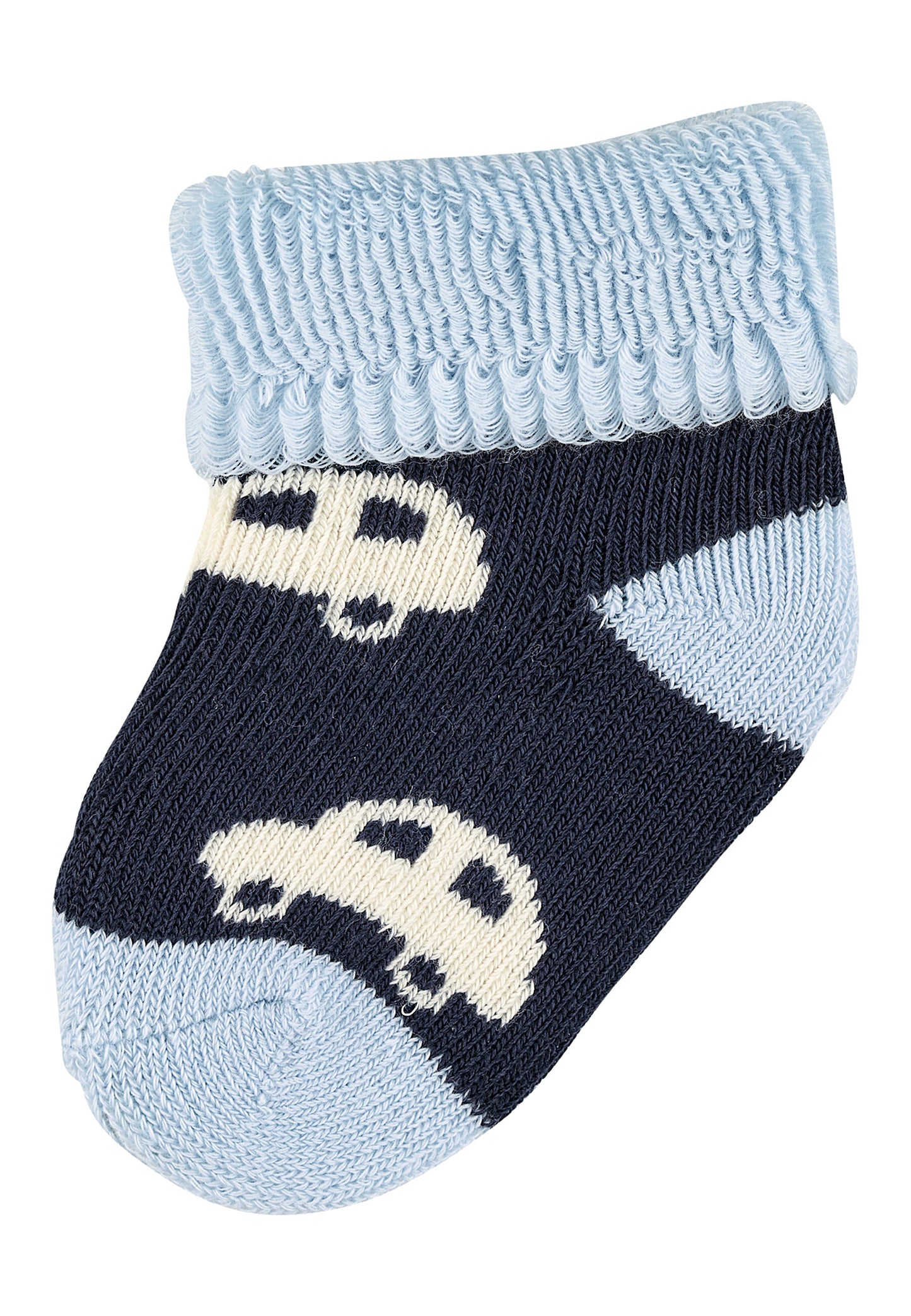 First socks with cuffs, pack of 3