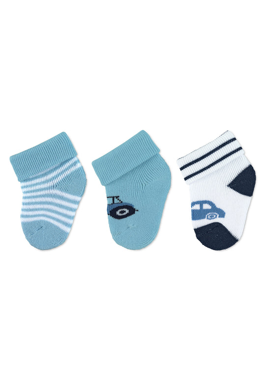 Premières chaussettes à revers, lot de 3