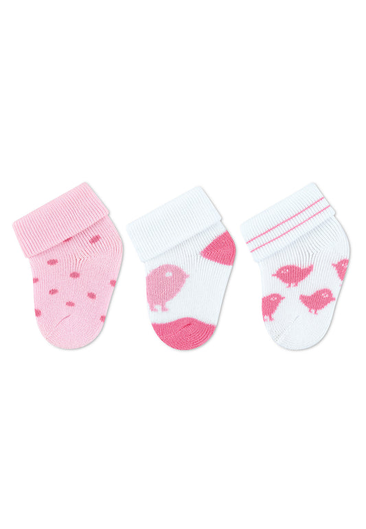 Premières chaussettes à revers, lot de 3