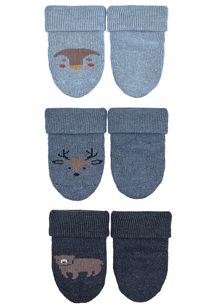 Premières chaussettes à revers, lot de 3