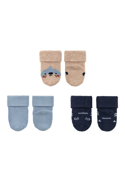 Premières chaussettes à revers, lot de 3