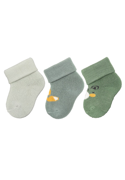 Premières chaussettes à revers, lot de 3