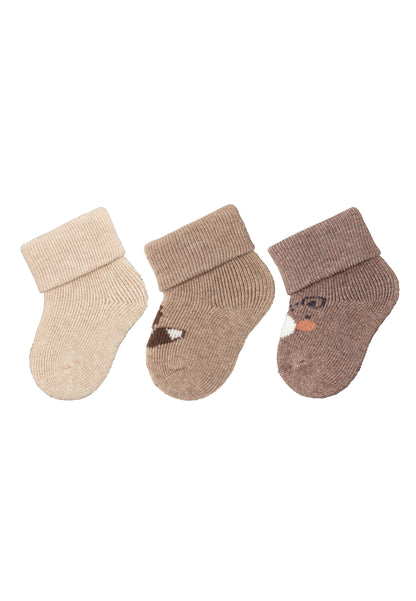 Premières chaussettes à revers, lot de 3