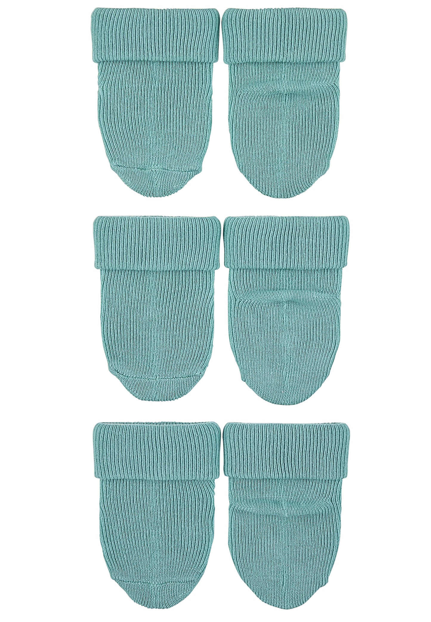 Premières chaussettes à revers, lot de 3