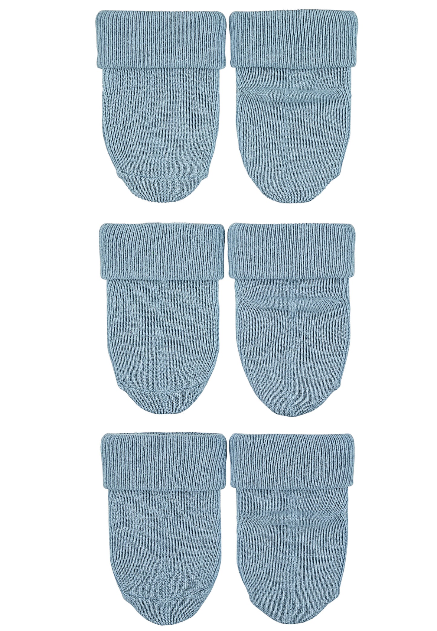 Premières chaussettes à revers, lot de 3