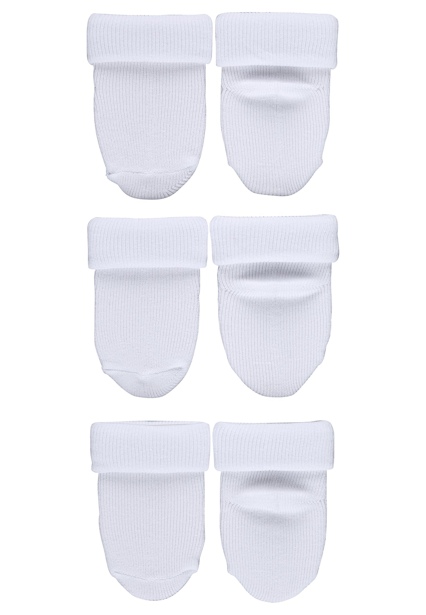 Premières chaussettes à revers, lot de 3