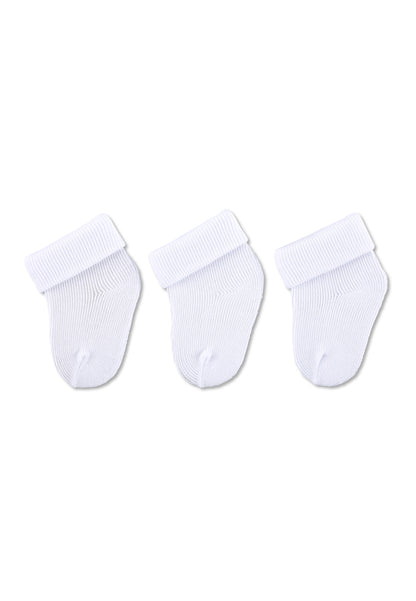 Premières chaussettes à revers, lot de 3