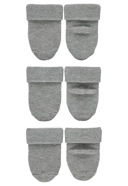 Premières chaussettes à revers, lot de 3