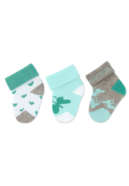 Premières chaussettes à revers, lot de 3