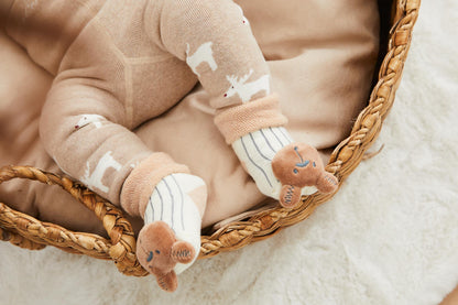 Baby Rasselsocken Bär