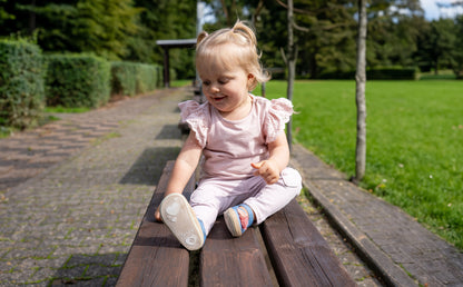 Espadrilles bébé à pompons