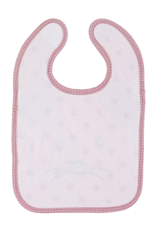 Maus Mabel in ⭐️ Rosa Plastik-Klettlätzchen
