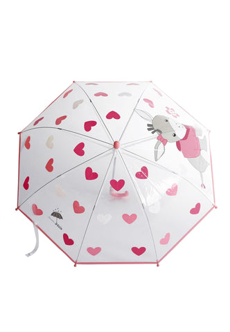 Transparent/Rosa Esel Girl Kinder Emmi Regenschirm ⭐️
