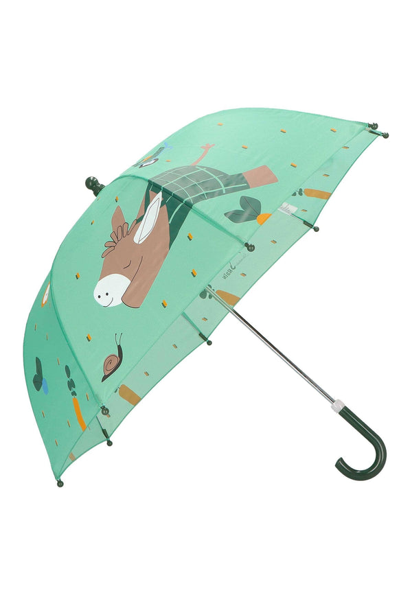 Kinder Regenschirm ⭐️ Esel in Emmilius Basilikumgrün