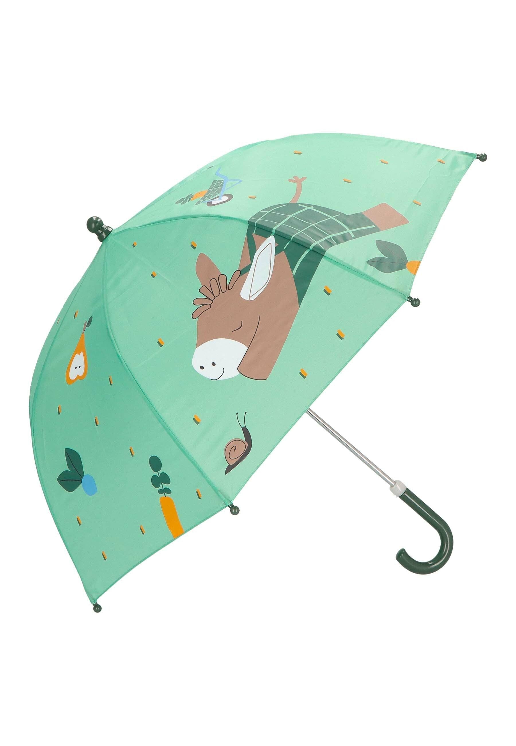 Basilikumgrün Emmilius Kinder Regenschirm in ⭐️ Esel