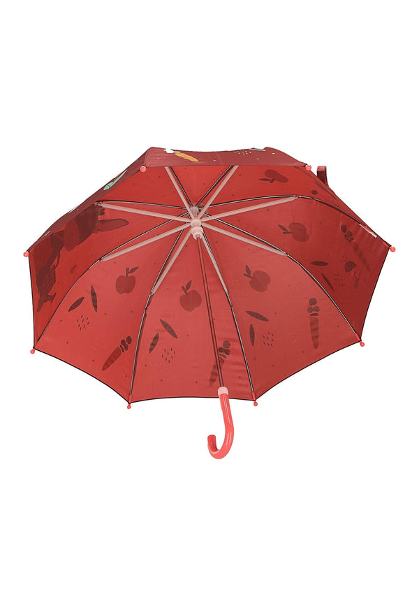 Kinder in Dunkelrot ⭐️ Regenschirm Emmily Esel