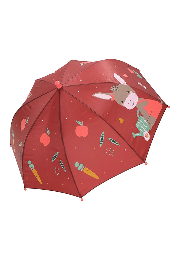 Kinder Regenschirm Emmily Esel Dunkelrot in ⭐️