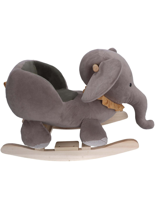 Schaukeltier Elefant Eddy in Grau und ⭐️ Rost