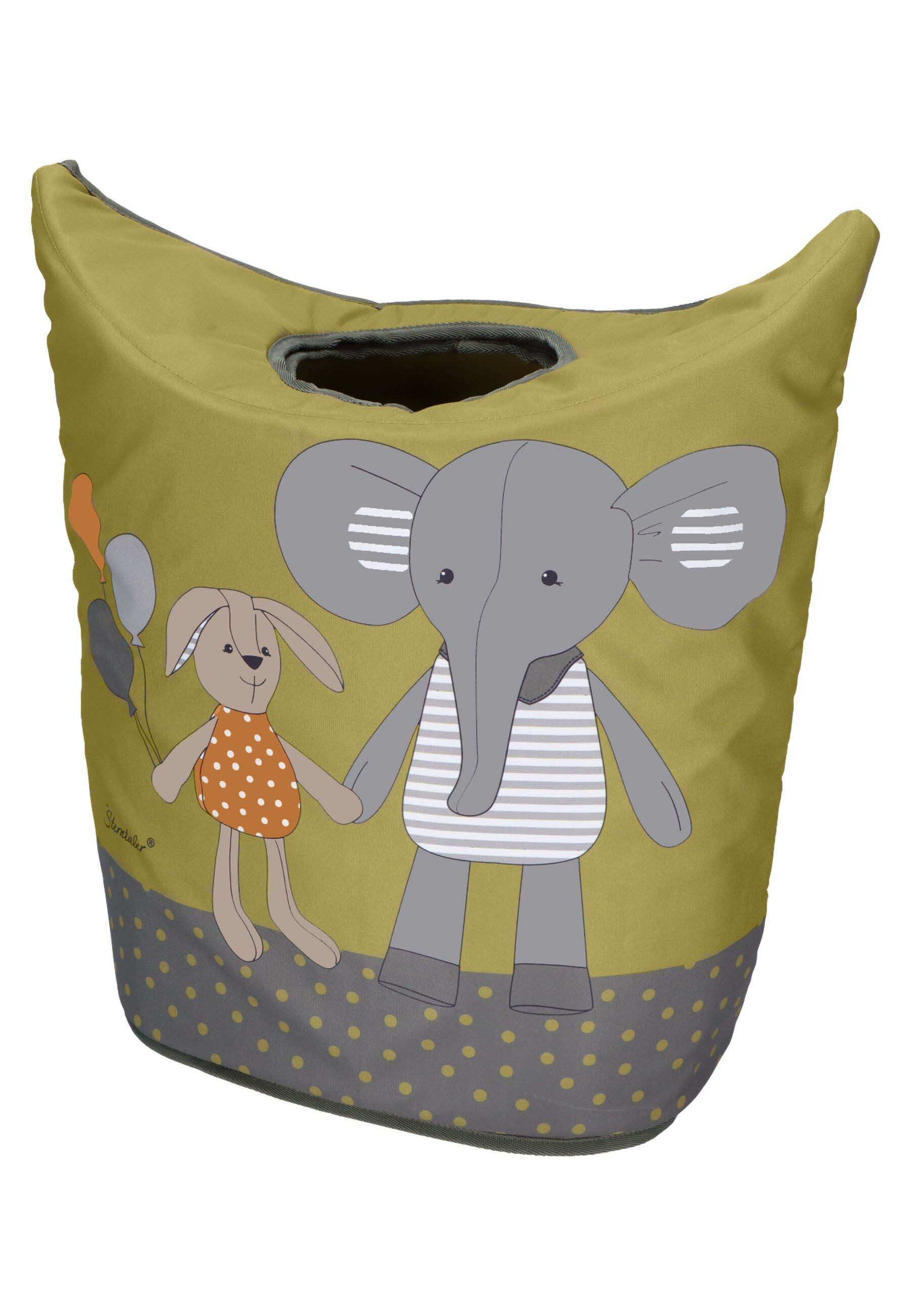 Aufbewahrungskorb Elefant Happy Grün ⭐️ Eddy+Hase in